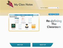 Tablet Screenshot of myclassnotes.org